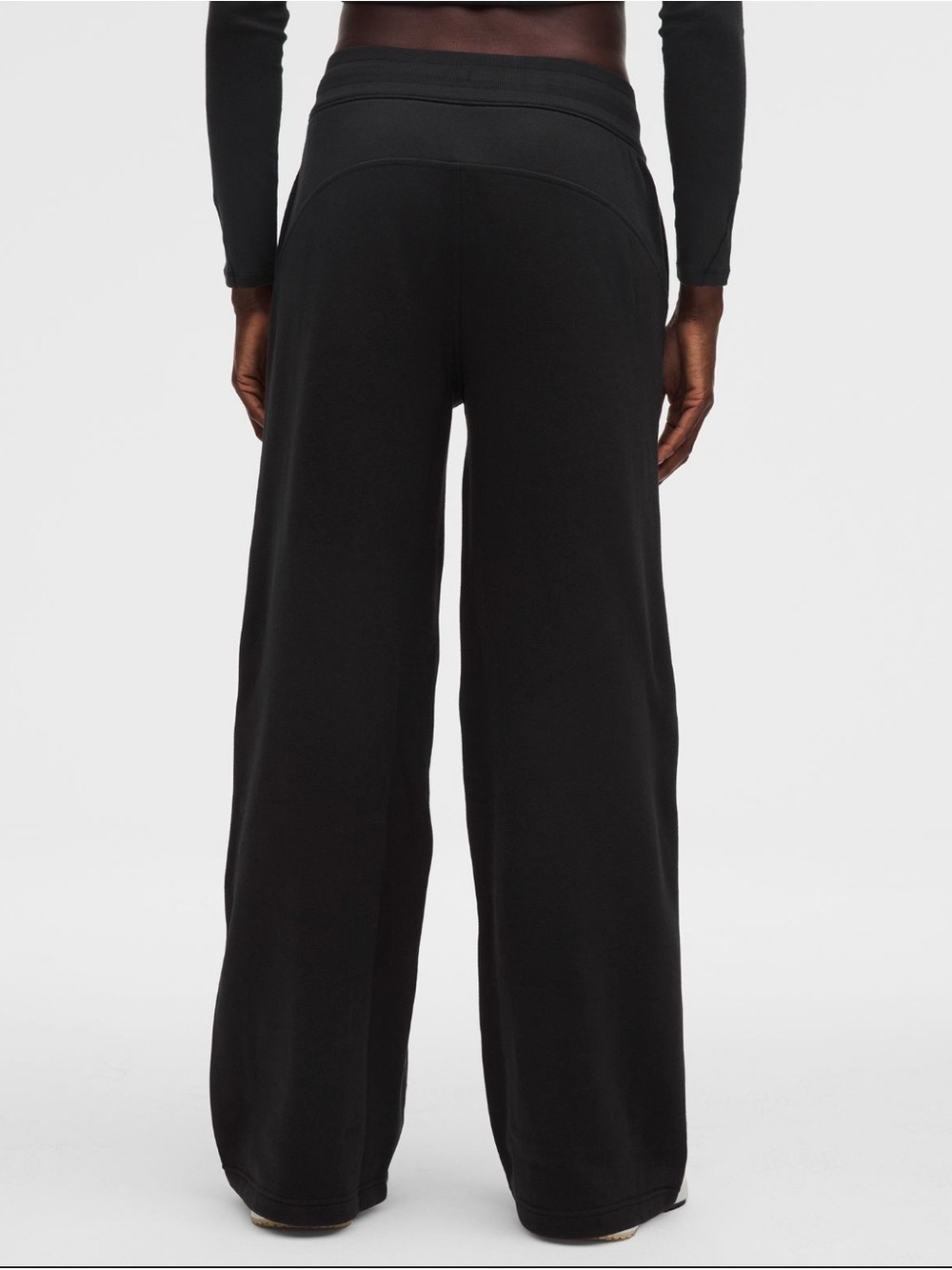 lululemon athletica Black Wide-Leg Joggers with Logo - Picture 3 of 6